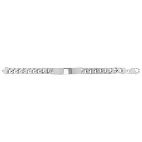 Silver Gents' Curb Id Bracelet 49.25g